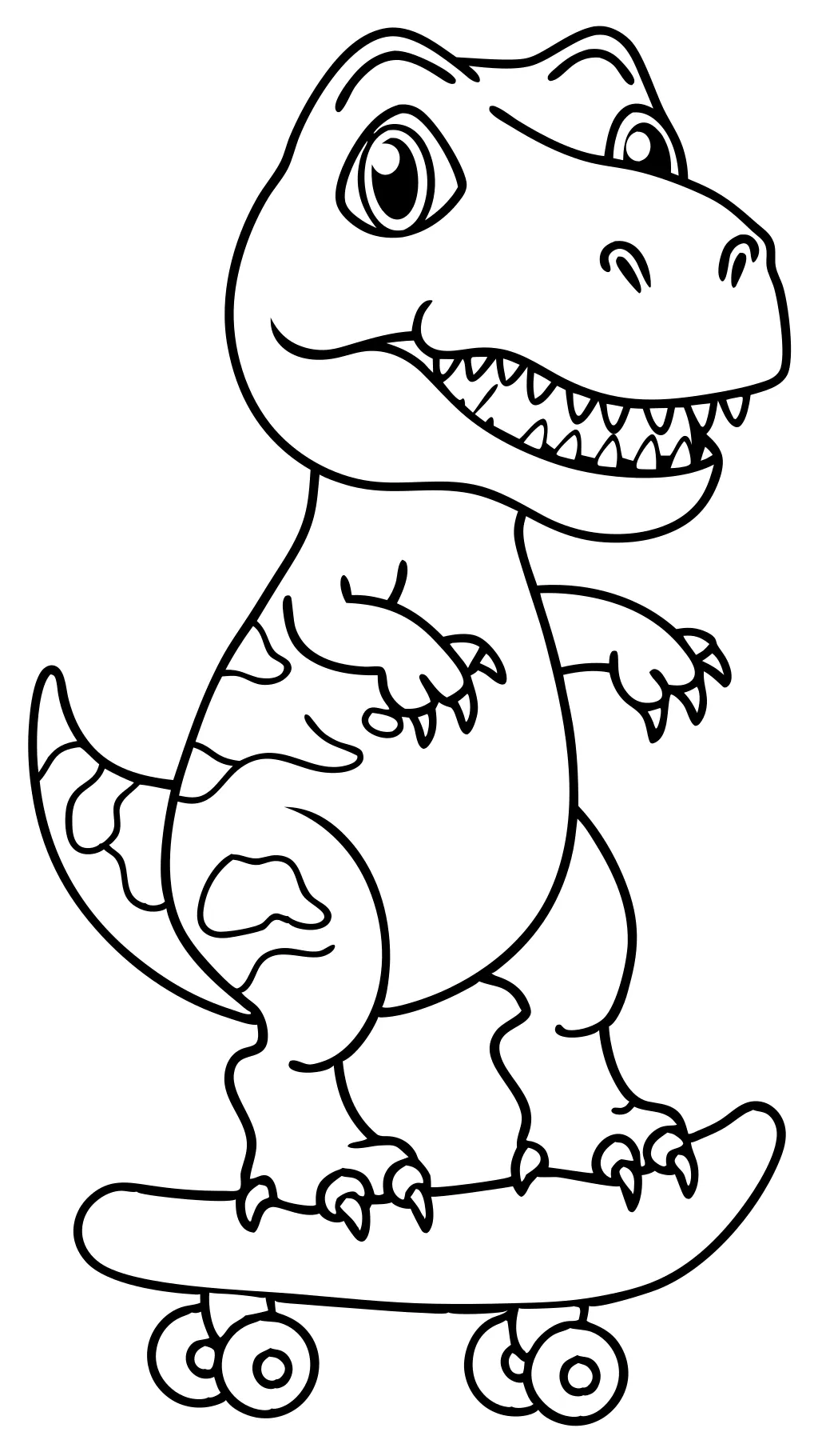 T Rex Páginas para colorear